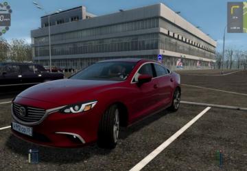 Мод Mazda 6 2018 версия 1.0 для City Car Driving (v1.5.8)