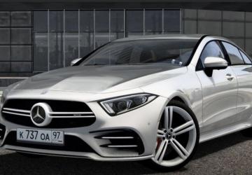 Мод Mercedes-Benz 2019 CLS53 AMG версия 22.04.21 для City Car Driving (v1.5.8 - 1.5.9.2)