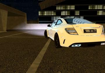 Мод Mercedes-Benz C63 AMG Coupe Black Series версия 13.05.20 для City Car Driving (v1.5.9.2)