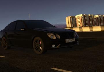 Мод Mercedes-Benz E55 AMG Black Edition версия 15.02.2021 для City Car Driving (v1.5.9.2)