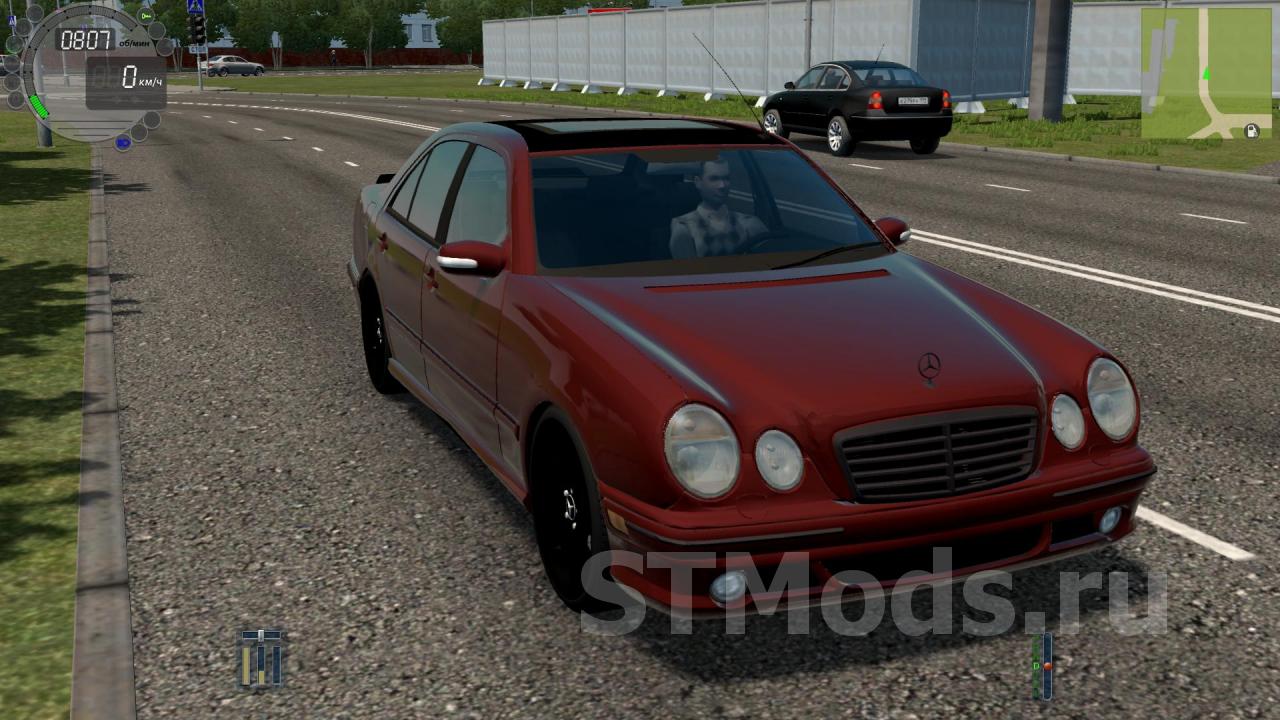 Скачать мод Mercedes Benz E55 AMG W210 версия 05.07.20 для City Car Driving  (v1.5.9, 1.5.9.2)