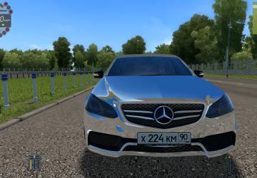 Мод Mercedes-Benz E63 AMG для City Car Driving (v1.5.1-1.5.6)