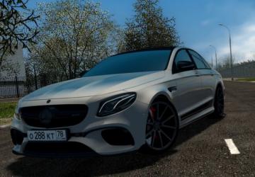 Мод Mercedes-Benz E63S AMG версия 09.01.2022 для City Car Driving (v1.5.9.2)