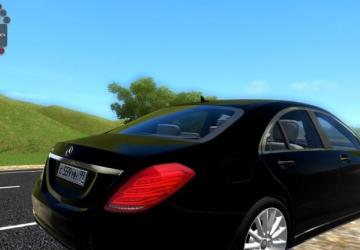 Мод Mercedes Benz S500 W222 версия 1.0 для City Car Driving (v1.5.9)
