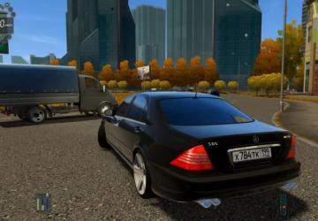 Мод Mercedes Benz S600 W220 версия 1.0 для City Car Driving (v1.5.8)