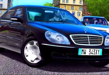 Мод Mercedes Benz S600 W220 версия 17.09.20 для City Car Driving (v1.5.9, 1.5.9.2)