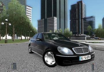 Мод Mercedes Benz S600 W220 версия 17.09.20 для City Car Driving (v1.5.9, 1.5.9.2)