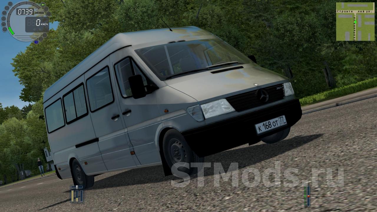 Скачать мод Mercedes-Benz Sprinter 312D версия 08.10.20 для City Car  Driving (v1.5.9, 1.5.9.2)