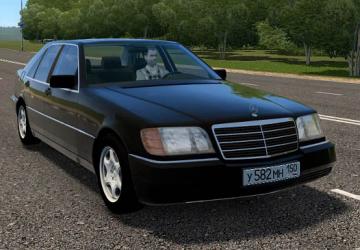 Мод Mercedes-Benz W140 S600 версия 1.0 для City Car Driving (v1.5.8)