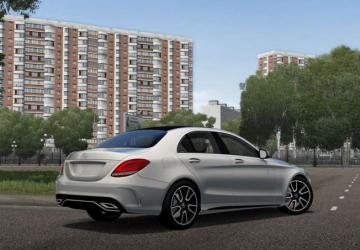 Мод Mercedes-Benz W205 C300 версия 1.0 для City Car Driving (v1.5.7, 1.5.8)