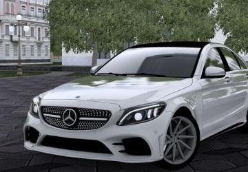 Мод Mercedes-Benz W205 C300 версия 1.0 для City Car Driving (v1.5.7, 1.5.8)