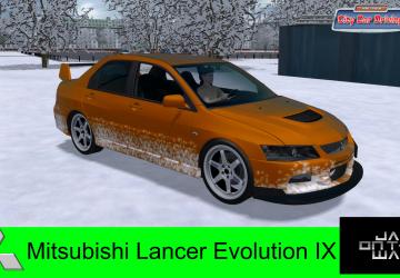 Мод Mitsubishi Lancer Evolution IX MR для City Car Driving v1.0 для City Car Driving (v1.5.9.2)