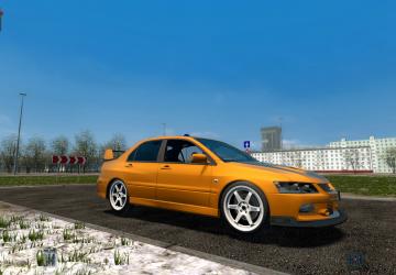 Мод Mitsubishi Lancer Evolution IX MR для City Car Driving v1.0 для City Car Driving (v1.5.9.2)