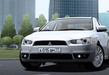 Мод Mitsubishi Lancer X версия 1.0 для City Car Driving (v1.5.8)