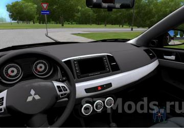 Мод Mitsubishi Lancer X версия 22.02.2022 для City Car Driving (v1.5.9.2)