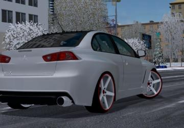 Мод Mitsubishi Lancer X Evo Tuning версия 26.01.2022 для City Car Driving (v1.5.9.2)