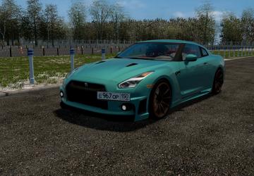 Мод Nissan GT-R версия 13.03.2022 для City Car Driving (v1.5.9.2)