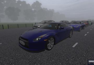 Мод Nissan GT-R - для трафика версия 16.04.2021 для City Car Driving (v1.5.9.2)