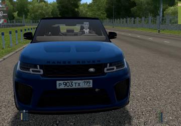 Мод Range Rover Sport SVR для City Car Driving (v1.5.8)