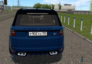 Мод Range Rover Sport SVR для City Car Driving (v1.5.8)