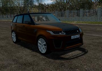 Мод Range Rover Sport SVR версия 24.02.2022 для City Car Driving (v1.5.9.2)