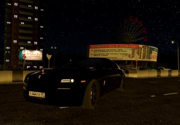 Мод Rolls Royce Wraith Black Version версия 06.03.2021 для City Car Driving (v1.5.9.2)