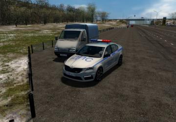 Мод Skoda Octavia RS 2017 Police версия 15.02.2021 для City Car Driving (v1.5.9.2)