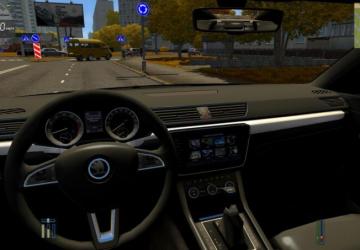 Мод Skoda Superb версия 1.1 для City Car Driving (v1.5.9)