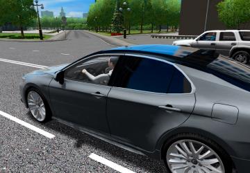 Мод Toyota Camry XSE-70 2018 версия 1.0 для City Car Driving (v1.5.9, 1.5.9.2)