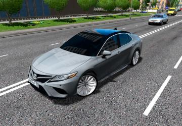 Мод Toyota Camry XSE-70 2018 версия 1.0 для City Car Driving (v1.5.9, 1.5.9.2)