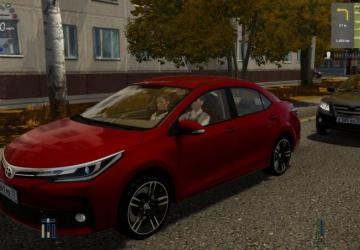 Мод Toyota Corolla E190 2017 версия 1.0 для City Car Driving (v1.5.8)