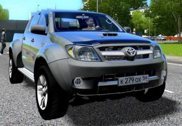 Мод Toyota Hilux 3.0 D 4WD версия 1.1 для City Car Driving (vSpeedo)