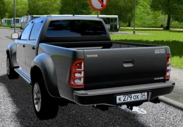 Мод Toyota Hilux 3.0 D 4WD версия 1.1 для City Car Driving (vSpeedo)