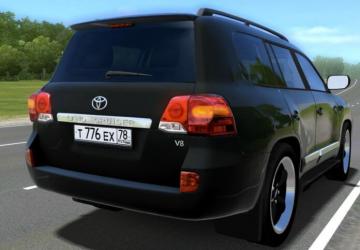 Мод Toyota Land Cruiser 200 5.7 версия 1.0 для City Car Driving (v1.5.8)