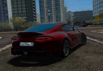 Мод Toyota Supra (A90) 2019 версия 07.03.21 для City Car Driving (v1.5.9.2)