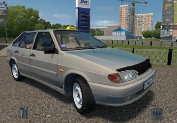 Мод ВАЗ 2114 Такси версия 19.01.20 для City Car Driving (v1.5.8, 1.5.9)