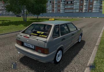 Мод ВАЗ 2114 Такси версия 19.01.20 для City Car Driving (v1.5.8, 1.5.9)