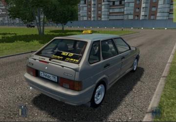 Мод ВАЗ 2114 Такси версия 29.01.21 для City Car Driving (v1.5.8 - 1.5.9.2)