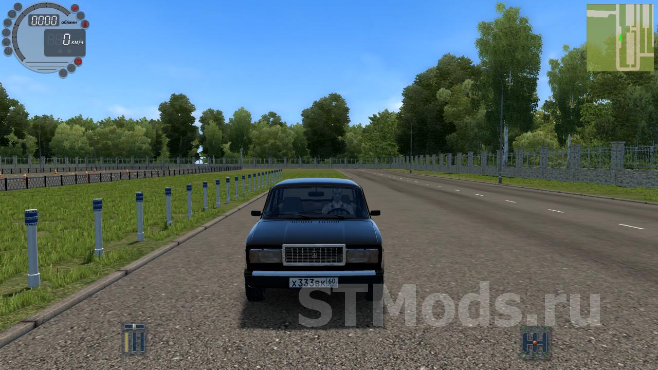 Скачать мод Vaz (ВАЗ) 2107 для City Car Driving (v1.5.5)