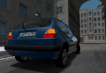 Мод Volkswagen Golf 2 1.6D версия 1.0 для City Car Driving (v1.5.8)