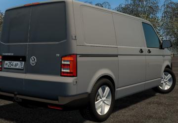 Мод Volkswagen Transporter T6 2015 версия 17.03.2021 для City Car Driving (v1.5.9.2)