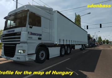 Профиль для карты Венгрии версия 1.0 для Euro Truck Simulator 2 (v1.34.x, - 1.43.x)