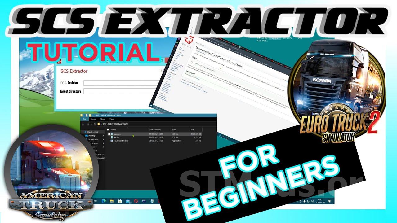 Скачать SCS Extractor версия 1.1 для Euro Truck Simulator 2 (v1.50+)
