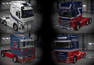 Мод 33 PWT Skin Pack версия 1.0 для Euro Truck Simulator 2 (v1.28.x, 1.30.x)