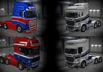 Мод 33 PWT Skin Pack версия 1.0 для Euro Truck Simulator 2 (v1.28.x, 1.30.x)