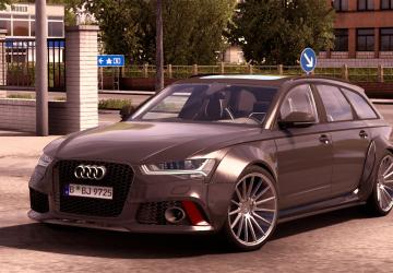 Мод Audi A6/S6/RS6 C7 Avant 2016 версия 1.0 для Euro Truck Simulator 2 (v1.49.x)