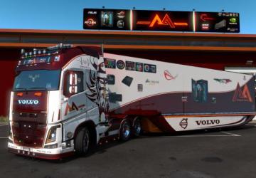 Мод A&A Technology Skin Pack Trucks & Trailers v1.0 для Euro Truck Simulator 2 (v1.35.x, - 1.38.x)