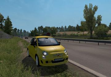 Мод Fiat 500 Abarth 2013 версия 2.0 для Euro Truck Simulator 2 (v1.40.x, 1.41.x)