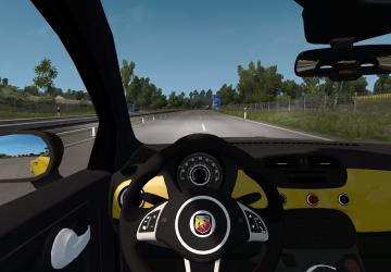 Мод Fiat 500 Abarth 2013 версия 2.0 для Euro Truck Simulator 2 (v1.40.x, 1.41.x)