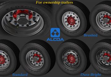 Мод Wheels pack for ownership trailers версия 1.1 для Euro Truck Simulator 2 (v1.39.x, - 1.43.x)